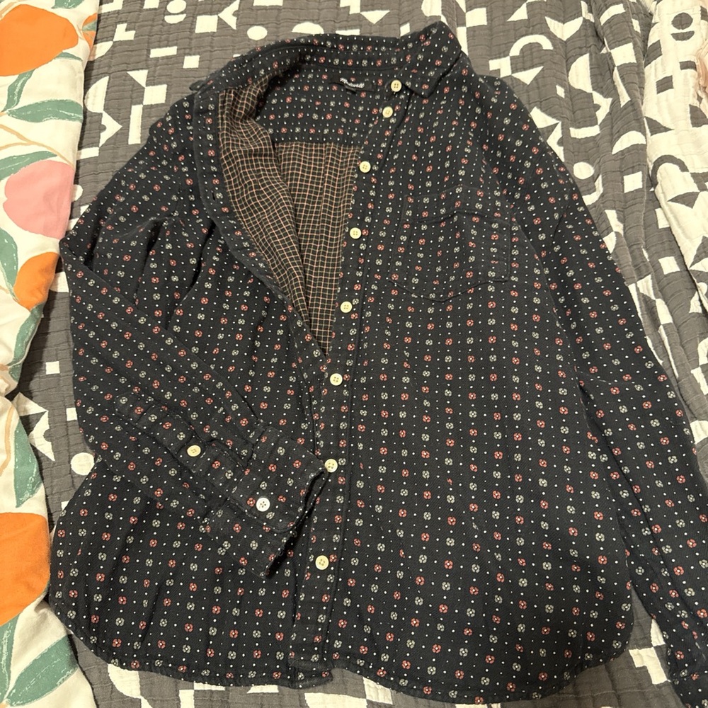 Madewell Oversized Ex-Boyfriend Shirt in Mayfair Foulard